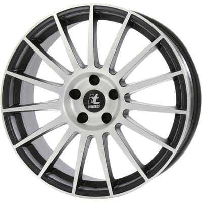 Aluminium velg 19 inch ITWHEELS Sofia 5x114,3 8J ET38, Kleur Matt Zwart Gepolijst