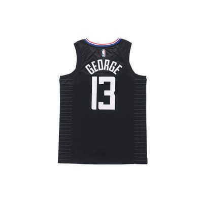 Nike NBA Statement Edition Ademend Mouwloos Los Basketbalshirt - LA Clippers George #13 Heren Tops Zwart 877208-019 S black