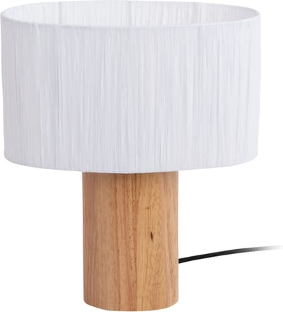 Leitmotiv Tafellamp Sheer Oval - Wit - Ø21cm - Modern