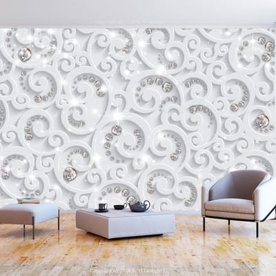 400cm X 280cm - Fotobehang - Abstracte  Glinstering, premium print vliesbehang
