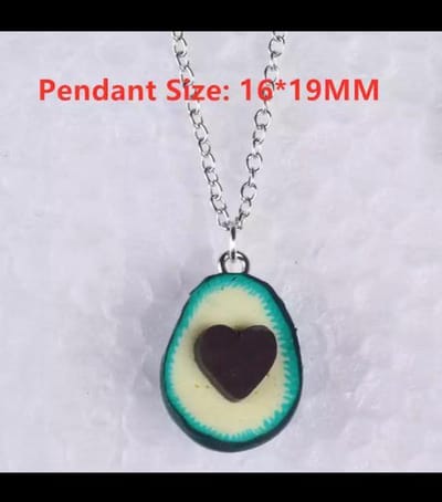 Akyol - avocado ketting -avocado gift -ketting avocado -kerst cadeau voor vriendin-cadeau voor vriendin-vriendinnen ketting -avocado accesoires -avocado sieraad -leuke sinterklaas cadeau ketting- - ketting - gift- cadeau
