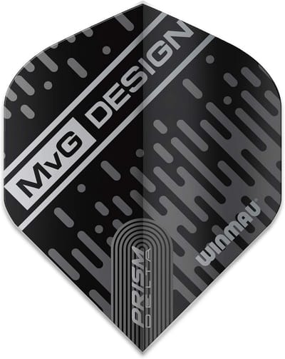 Dartflights Set - Extra Dikke Vluchten voor Dartpijlen - Zwart & Grijs