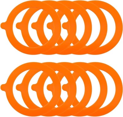 10 Stuks Siliconen Dichtingen, Vervangingen voor Mason Jar, Binnen Diameter 2.9 Inch, Ideaal voor Bewaren en Inmaken