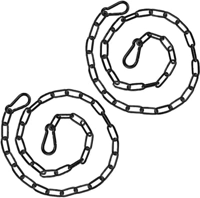 Pakket van 2 Poortkettingen - Hoogwaardige Hangketting van 110 cm - Met Dubbelzijdige Karabijnhaak Slot