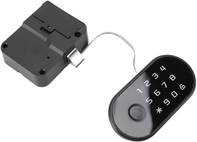 Allecto - Slim Sleutelloos Kastslot - Vingerafdrukwachtwoord - Lange Batterijduur - Geschikt voor Meubilair - USB-back-upoplossing - Kinderslot voo...