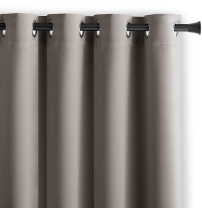 Blackout Gordijn 140x245 cm beige 1 st. Oogjes Oogjes Verduisteringsgordijn Ondoorzichtig raamdecoratie Decoratief gordijn Blackout
