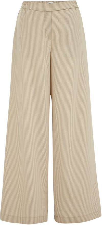 WE Fashion Dames wide leg broek met krijtstreep