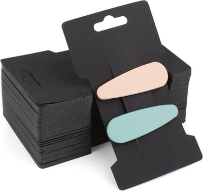 200 stuks displaykaarten voor haarclips, haarspelden en sieraden - stevige kartonnen houders van 350 g/m² voor een nette presentatie en organisatie