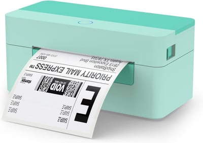 Verzendlabel Printer - Label Printer Thermische Printer - Pakketten Verzenden - Automatische Kalibratie - 4x6 Inch - Zwart