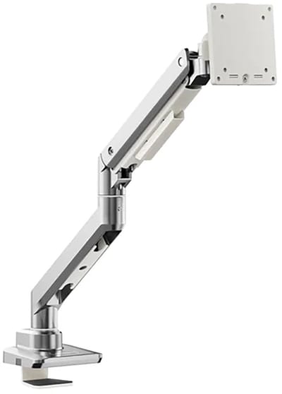 Alogic Flux Flexibele Enkele Monitorarm – Ondersteunt Monitoren van 17 tot 49 – Groot Bewegingsbereik en Schermrotatie – Duurzaam en Compatibel met VESA-bevestigingspunten - Grijs