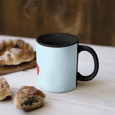 Magische Mok - Foto op Warmte Mokken - Koffiemok - Rood - Tomaat - Groente - Magic Mok - Beker - 350 ML - Theemok
