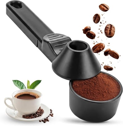 Koffielepel voor Perfecte Porties - Maatlepel voor Koffie, Thee en Specerijen, Duurzaam en Handig