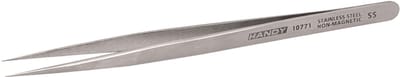 Pincet RVS – 140 mm – Recht Met Fijne Punt – Slank Ontwerp – Niet-Magnetisch Roestvrij Staal – Ideaal Voor Solderen, Elektronica, Modelbouw En Precisiewerk – Betrouwbare Grip En Hoge Nauwkeurigheid Bij Kleine Componenten [10771]
