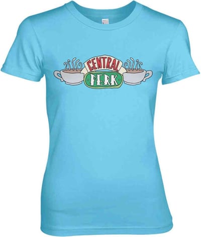 Friends Dames Tshirt -S- Central Perk Blauw