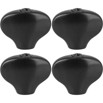 Capuchon de Mécanique Ukulélé Bouton de Réglage Manche Forme Queue de Poisson Guitare Axe Boucle Noir noir