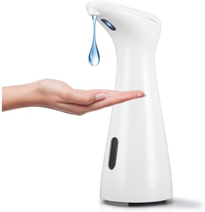 EXCITAT Handzeep - Automatische zeepdispenser - 200 ml - Vloeibare zeepdispenser - met infraroodsensor - Geschikt voor keuken, badkamer, toilet, koffiebar - Wit