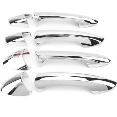 4PCS Couvre-poignée de porte extérieure Chromé Remplacement pour Classe C W204 20082013 white