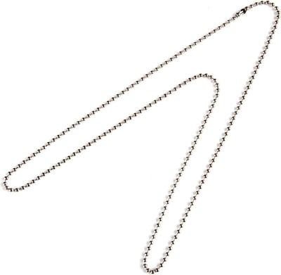 dog-tag ketting lang chroom