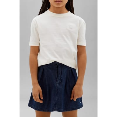 Calvin Klein Unisex Mini Badge Regular T-shirt Tofu Taglia: 10 | T-shirt Outlet | kids