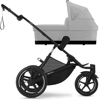 Wandelwagenbak Reiswieg voor Baby's Vanaf Geboorte tot 6 Maanden, Compatibel met Diverse Kinderwagens, Mistgrijs