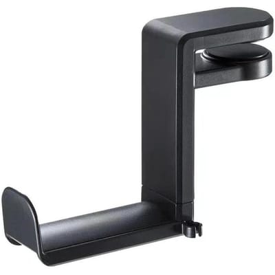 360° Draaiende Koptelefoonstandaard Desktop Headsethouder PC Gaming Headset Bureau Hanger Haak Voor Oortelefoon Controller zwart
