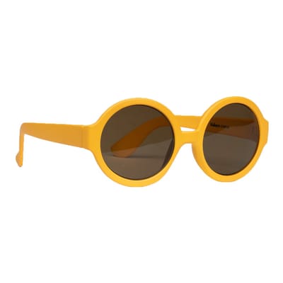 Melleson Eyewear - Kinderzonnebril Lenny 3-7 jaar - Oranje - Geel - 100% UV-A en UV-B Bescherming - Inclusief Microvezel Pouch