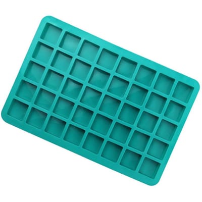 Vierkant Snoep Siliconen Chocoladevorm Ijsblokje Fondant Jelly Schimmel DIY Bakvorm Keukengereedschap groen