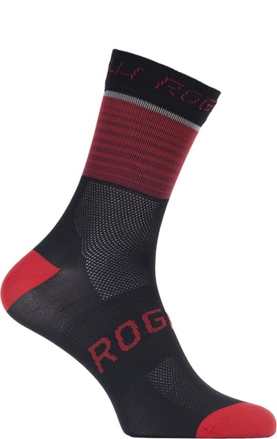 Rogelli Hero Fietssokken Heren - Wielrensokken - Zwart, Rood - Maat 36/39
