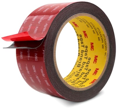 Dubbelzijdige Lijmtape 50 mm x 4.7 m, Zwart, 1 Rol, 0.6 mm Dikke Schuimtape, Sterk Plakband voor Auto Decoratie, Huis en Kantoor