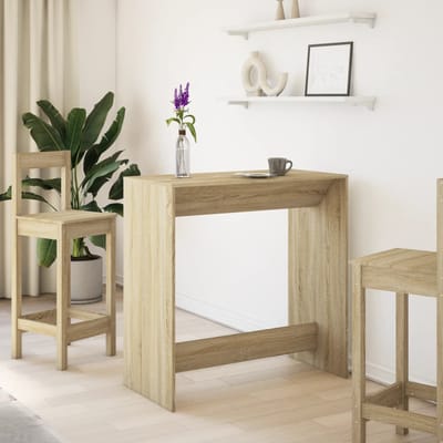 vidaXL - Bartafel - 102x50x103,5 - cm - bewerkt - hout - sonoma - eikenkleur