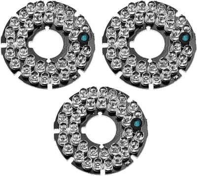 IR LED Board - Infrarood Verlichting - Nachtzicht Camera - 36 LEDs 850nm - 53mm Diameter - Zwart