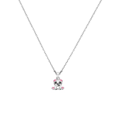 zilver gerhodineerd collier panda 36 + 4 cm 1337288