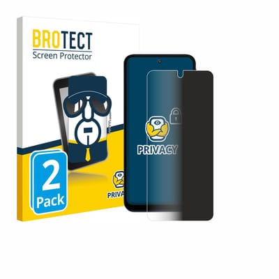 BROTECT - privacy screenprotector voor Motorola Moto G41 - Folie Beschermfolie Blauwlichtfilter 2 Stuks