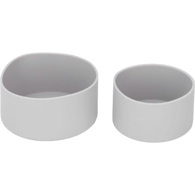 2 Pièces Silicone Pare-chocs Botte Protectrice Housse de Protection pour Fond de Bouteille d'Eau pour Tasse Thermique Space Gris grise
