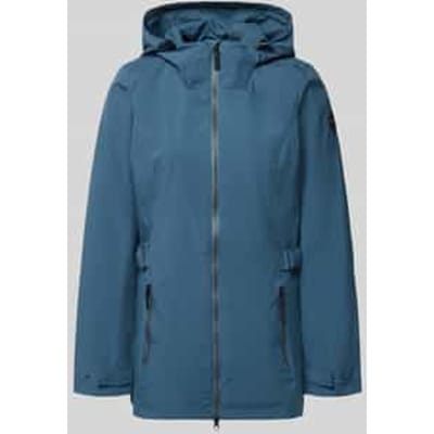 regular fit regenjas met logodetail