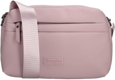 Beagles Nara Schoudertas Dames - Crossbodytas met verstelbare schouderband - Tas van Nylon en Polyester met ritssluiting - Oudroze