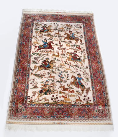 Uniek Top kwaliteit Perzische Model Zijden tapijt 120X180, Vloerkleed
