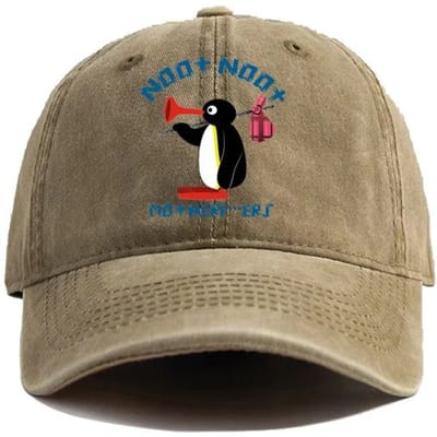 Noot Noot Pingu Distress Baseballpet Cool Mannen Vrouwen Boze Pingu Petten Retro Outdoor Verstelbaar Cadeau Pinguïn Hoed Mode Adjustable