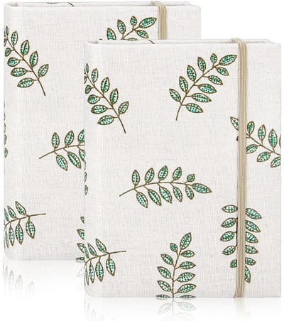 Dailygoods- Fotoalbum 2 stuks - Insteekalbum voor 200 foto's 10x15 cm - Klein pocket fotoalbum - Linnen omslag - Zuurvrije insteekvakken - Tijdloze elegantie
