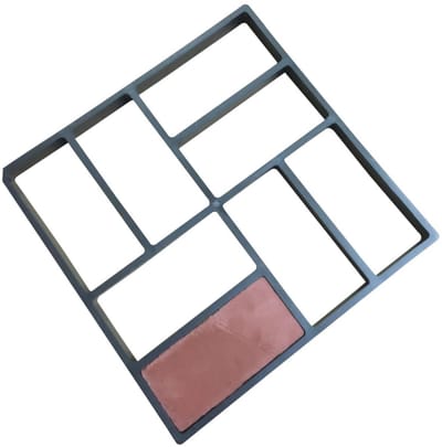 Betonmal voor Tuinpad - Stoeptegel mal - Tuinpad Aanleggen - Herbruikbaar Plastic - 40x40 cm - Zwart