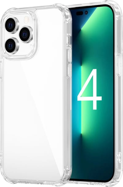 Fonu Anti-shock siliconen hoesje Geschikt Voor iPhone 14 Pro Max