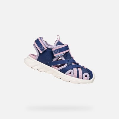 GEOX SANDAL AIRADYUM TIENERS Sandalen - MARINEBLAUW/LILA - Maat 26