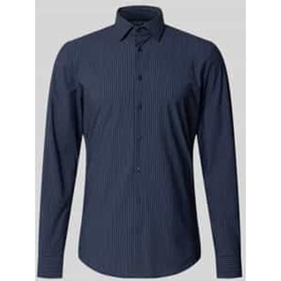 slim fit zakelijk hemd met kentkraag