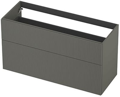 INK - Onderkast 2L A-sym Gelakt Gefr. Front - 1200x450x650 Mm - Mat Beton Groen