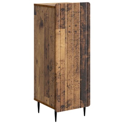 vidaXL - Dressoir - Oud - hout - 34,5 - x - 33 - x - 92 - cm - Bewerkt - hout