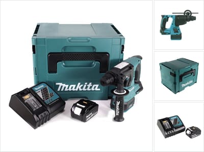 Makita DHR 242 RT1J accuklopboormachine 18V 2.0J SDS-plus Brushless + 1x oplaadbare accu 5.0Ah + lader + Makpac