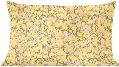 Sierkussens - Kussentjes Woonkamer - 60x40 cm - Bloemen - Motief - Geel