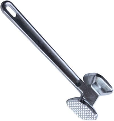 Vleesvermalser Hamer - Keuken Gadget - Vlees Mals Maken - Ergonomisch Handvat - 94 x 26 Inch - Zilver