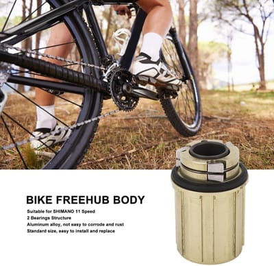 Dailygoods- Freehub-body Aluminium - 11-speed - 2 Lagers - 15 mm Gat - Fiets Freehub-body - Roestbestendig Materiaal - Vrijloopas