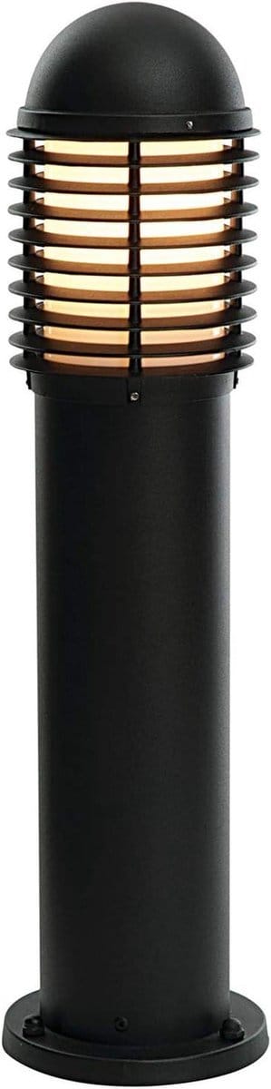 Buitenlamp Paal - Tuinverlichting Pijler - Oprit Verlichten - IP44 Waterdicht - 65cm Hoog - Mat Zwart